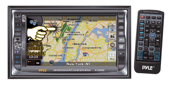 Pyle - PLDS65 , On the Road , Headunits - Stereo Receivers , 6.5'' TFT Touch Screen Multimedia Disc/VMP3-R/USB/AM/FM/RDS Receiver