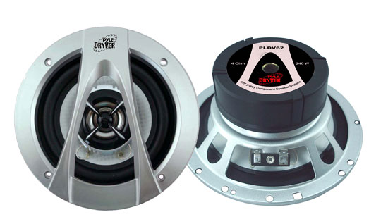 Pyle - pldv62 , On the Road , Vehicle Speakers , 6.5'' 240 Watt Two-Way Speaker