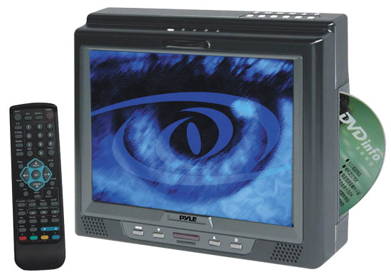 Pyle - PLDVD10M , Home and Office , TVs - Monitors , 10.4'' TFT LCD Monitor w/Built-In Multimedia Disc/MP3 Player