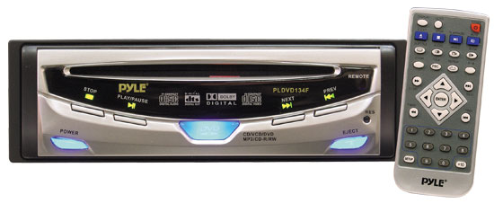 Pyle - PLDVD134F , On the Road , Headunits - Stereo Receivers , In-Dash/Universal Mobile Multimedia Disc/MP3 Player w/Built-In FM Modulator