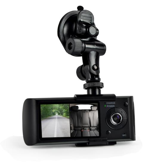 Pyle - PLDVRCAMG36 , On the Road , Rearview Backup Cameras - Dash Cams , HD 1080p Dual Camera Dash Cam - DVR Video Recording Vehicle Camera with Google Maps GPS Navigation Logger
