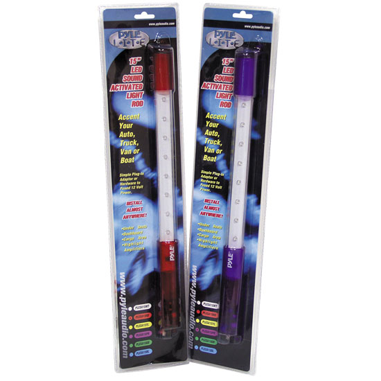Pyle - PLESA15YL , Disc , Pyle Lite Series 15'' Yellow LED Sound Activated Light Rod