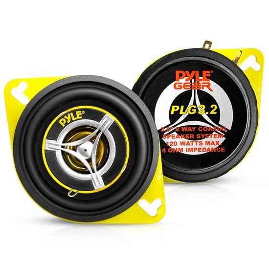 Pyle - UPLG3.2 , On the Road , Vehicle Speakers , 3.5'' 120 Watt Two-Way Speakers