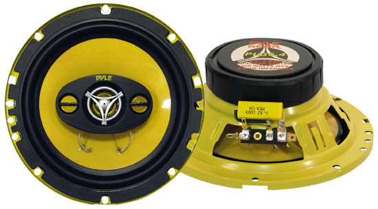 Pyle - PLG6.4 , On the Road , Vehicle Speakers , 6.5'' 300 Watt Four-Way Speakers