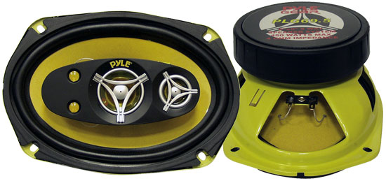 Pyle - PLG69.5 , On the Road , Vehicle Speakers , 6'' x 9'' 450 Watt Five-Way Speakers