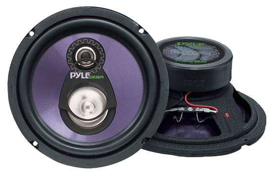 Pyle - PLG83 , On the Road , Vehicle Speakers , 8'' Three-Way Triaxial Speaker System