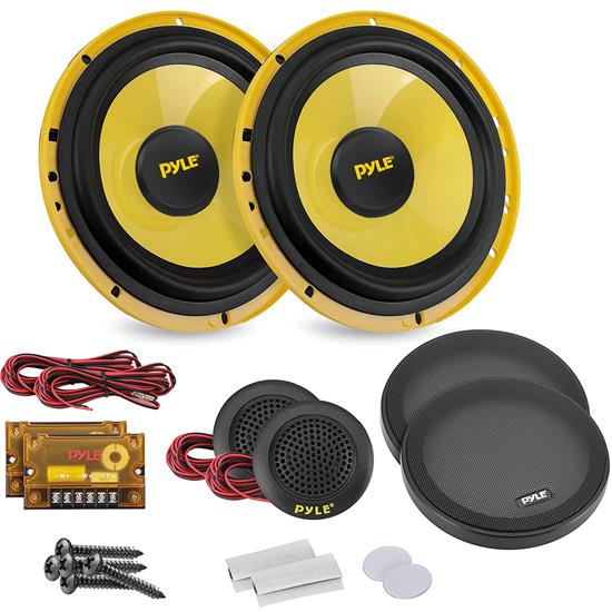 Pyle - PLG8C , On the Road , Subwoofer Enclosures , Sound and Recording , Subwoofers - Midbass , 8'' Midbass Woofer Sound Speaker System - Pro Loud Range Audio 600 Watt Peak Power w/ 4 Ohm Impedance and 45-4KHz Frequency Response for Car Component Stereo