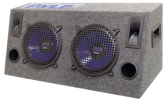 Pyle - PLHB8 , On the Road , Subwoofer Enclosures , Dual 8'' 600 Watt Hatchback Speaker Enclosure System