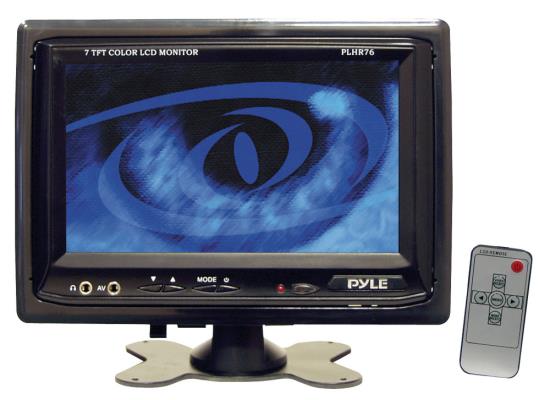 Pyle - PLHR76 , On the Road , Video Monitors , 7'' Widescreen TFT/LCD Video Monitor w/Headrest Shroud