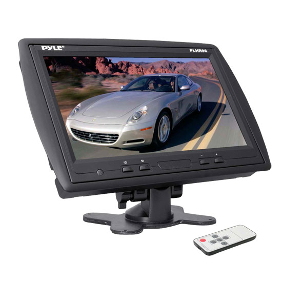 Pyle - PLHR96 , On the Road , Video Monitors , 9'' TFT LCD Headrest Monitor w/ Stand (Black)