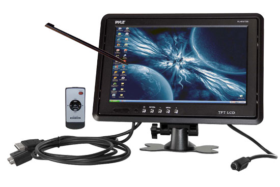 Pyle - plhr9tsb , On the Road , Video Monitors , 9" Headrest TFT LCD Monitor w/ VGA & Touch Screen (Black Color)