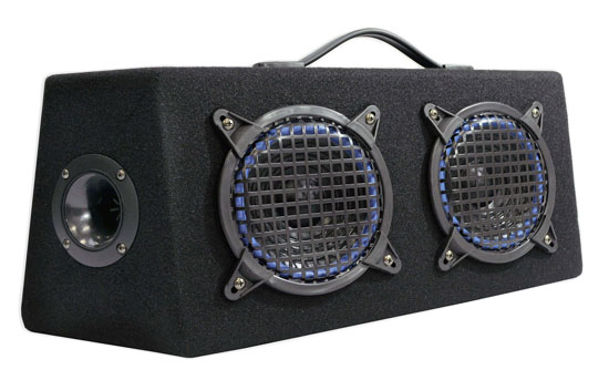 Pyle - PLKB85 , On the Road , Subwoofer Enclosures , 8'' 1000 Watt 4 Way Hatchback Speaker Enclosure System