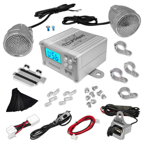 Pyle PLMCA64 Marine and Waterproof Motorcycle and OffRoad Speakers On the Road