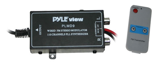 Pyle - PLMD9 , On the Road , Plug-in Audio Accessories - Adapters , 110 Channel Wired FM Modulator w/Digital Display