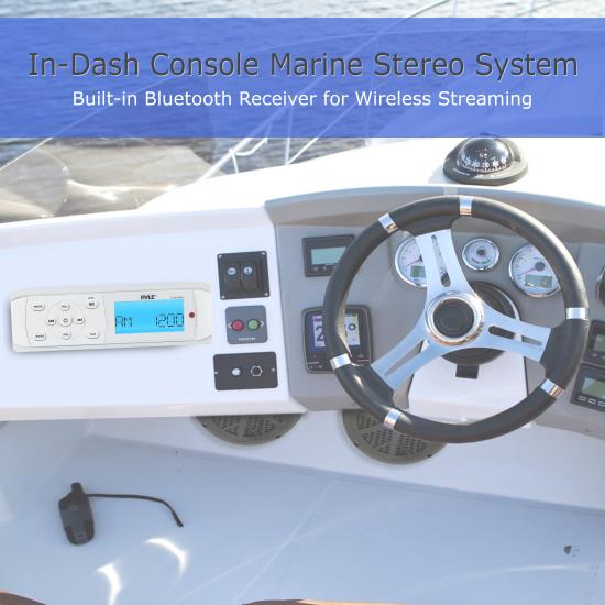 Pyle UPLMR14BW Marine and Waterproof Headunits Stereo Receivers