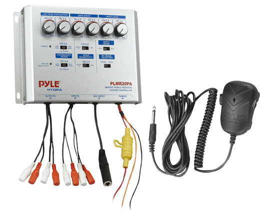 Pyle - UPLMR20PA , Marine and Waterproof , Waterproof Accessories , Marine Public Address System Controller