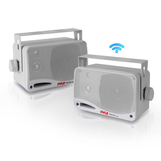 Pyle - PLMR23WBT , Marine and Waterproof , Home Speakers , Home and Office , Home Speakers , Sound and Recording , Home Speakers , 3.5” Waterproof Bluetooth Speakers, 3-Way Marine Grade Speaker System, 200 Watt (for Mobile/Vehicle)