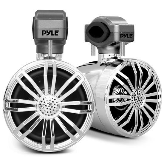 Pyle - PLMR32CR , On the Road , Motorcycle and Off-Road Speakers , 3.5’’ Waterproof Rated Off-Road Speakers - Compact PowerSport Vehicle Speaker System for Motorcycle or Car (Chrome)