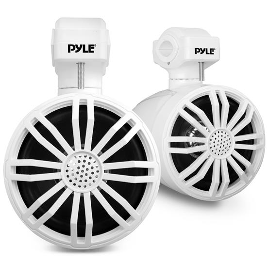 Pyle - PLMR32WT , On the Road , Motorcycle and Off-Road Speakers , 3.5’’ Waterproof Rated Off-Road Speakers - Compact PowerSport Vehicle Speaker System for Motorcycle or Car (White)