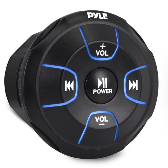 Pyle - PLMRBT18 , On the Road , Vehicle Speakers , Amplified Wireless BT Audio Controller - Water-Resistant Rated Marine Receiver Remote Control for Car, Truck, Boat, 4x4, PowerSport Vehicles (300 Watt)