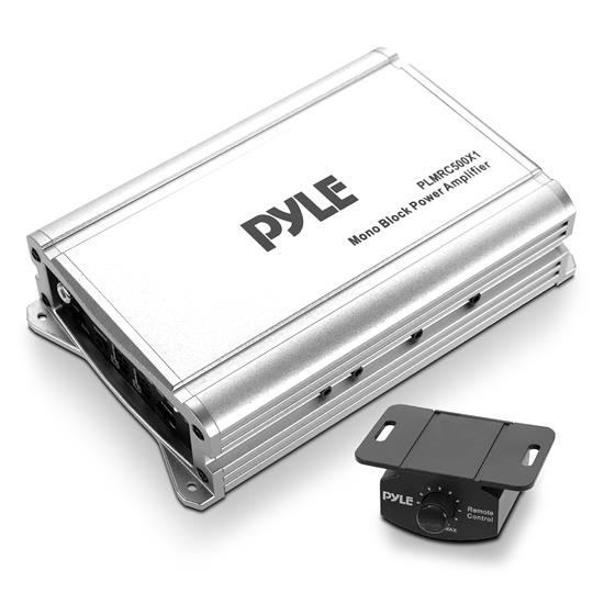 Pyle - PLMRC500X1 , Sound and Recording , Amplifiers - Receivers , Mono-Block Weather Resistant Audio Amplifier System - Class D Compact Designed Suit for Car, ATV, UTV, 4X4, Jeep, Motorcycle and Marine, and any other Weather Resistant Application