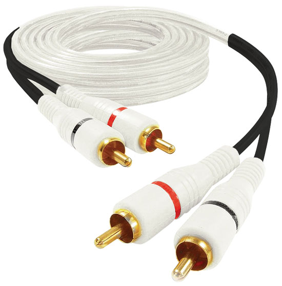 Pyle - PLMRCA12F , Marine and Waterproof , Waterproof Accessories , 12' Water-Proof Stereo RCA Audio Cable