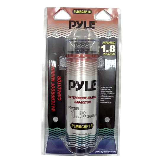 Pyle - PLMRCAP18 , Marine and Waterproof , Waterproof Accessories , 1.8 F 20V Round Marine Capacitor 