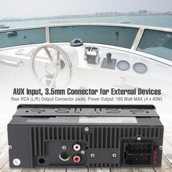 Pyle PLMRDK17 Marine and Waterproof Headunits Stereo Receivers