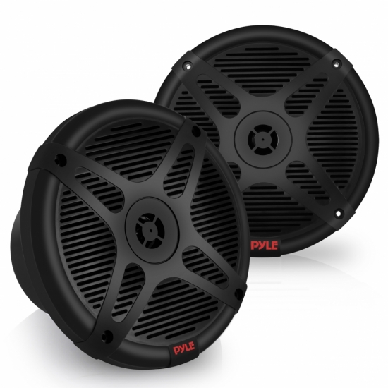 Pyle - PLMRF65SB , On the Road , Vehicle Speakers , Dual 6.5’’ Water-Resistant Marine Speakers with Wireless RF Streaming Support (Supplemental Speakers for Pyle Model: 'PLMRF65MB')
