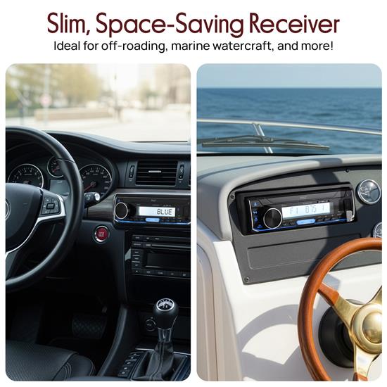 Pyle CAPLMRK47BK Marine and Waterproof Headunits Stereo