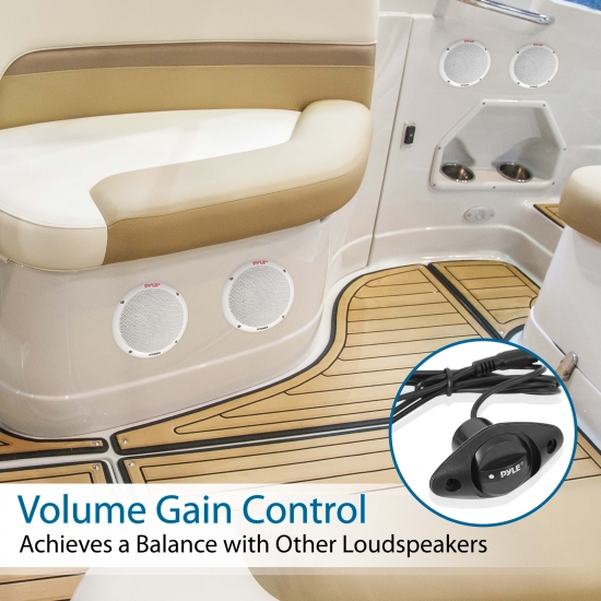 Pyle PLMRKT4A Marine and Waterproof Amplifier & Speaker Kits