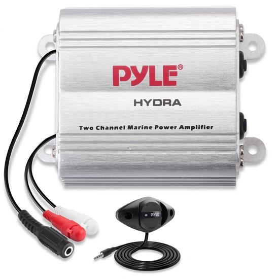 Pyle - PLMRMP1A.5 , On the Road , Vehicle Amplifiers , 2 Channel Waterproof iPod/MP3 Marine Power Amplifier