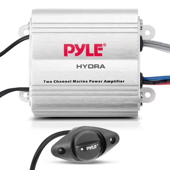 Pyle - PLMRMP1A , On the Road , Vehicle Amplifiers , 2 Channel Waterproof iPod/MP3 Marine Power Amplifier