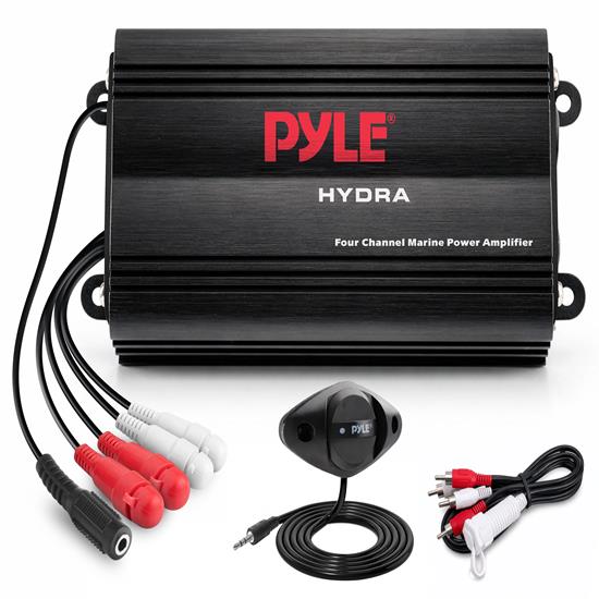 Pyle - PLMRMP3B.5 , On the Road , Vehicle Amplifiers , 4 Channel 800 Watt Waterproof Micro Marine Amplifier