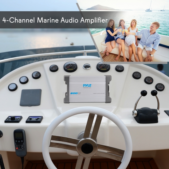 Pyle PLMRMP4A Marine and Waterproof Vehicle Amplifiers On the