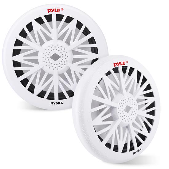 Pyle - PLMRW10 , On the Road , Vehicle Subwoofers , 10" 500 Watt White 4 Ohm Marine Subwoofer