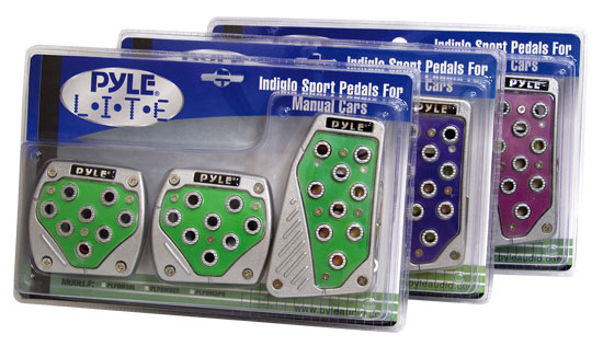 Pyle - PLPDM3PR , Disc , Pyle Lite Series Purple Indiglo Manual Pedals