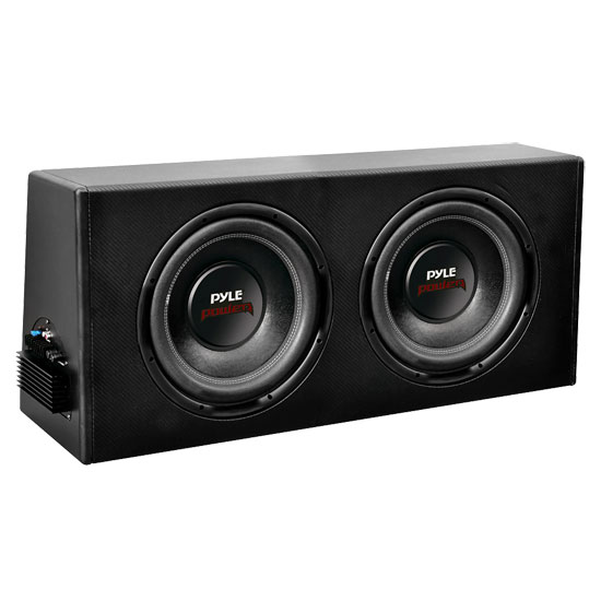 Pyle - plpr210a , On the Road , Subwoofer Enclosures , Dual 10'' Slim Design Powered Enclosure System