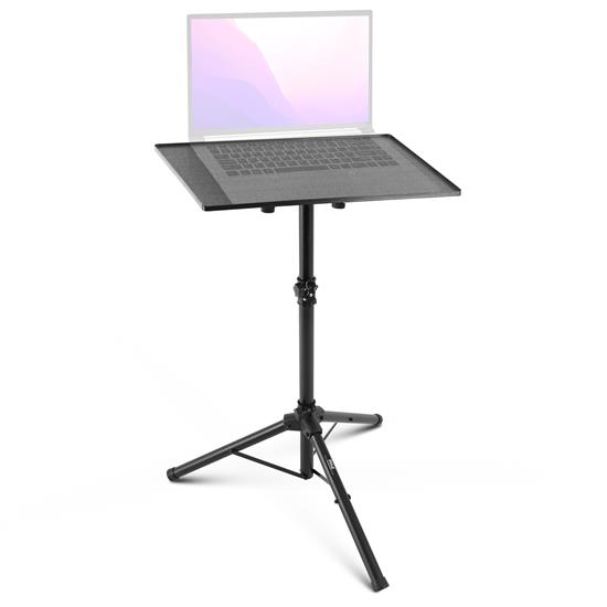 Pyle - PLPTS3 , Musical Instruments , Mounts - Stands - Holders , Sound and Recording , Mounts - Stands - Holders , Universal Laptop Device Stand - Height Adjustable Tripod Mount (For Laptop, Notebook, Mixer, DJ Equipment)