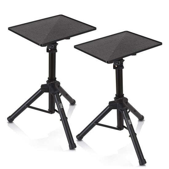 Pyle - PLPTS4X2 , Musical Instruments , Mounts - Stands - Holders , Sound and Recording , Mounts - Stands - Holders , Universal Laptop Device Stand - Height Adjustable Tripod Mount For Laptop, Notebook, Mixer, DJ Equipment