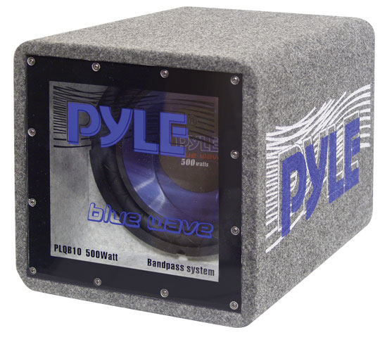 Pyle - PLQB8 , On the Road , Subwoofer Enclosures , 8'' 400 Watt Bandpass Enclosure System