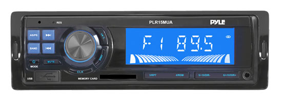 Pyle - PLR15MUA , On the Road , Headunits - Stereo Receivers , In-Dash AM/FM Radio with USB/SD Memory Card Readers, Aux-Input for iPod, MP3 Players, Smartphones, etc.