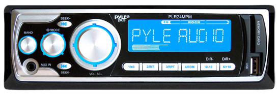 Pyle - PLR24MPM , On the Road , Headunits - Stereo Receivers , AM/FM Receiver MP3 Playback with USB/SD/AUX-IN