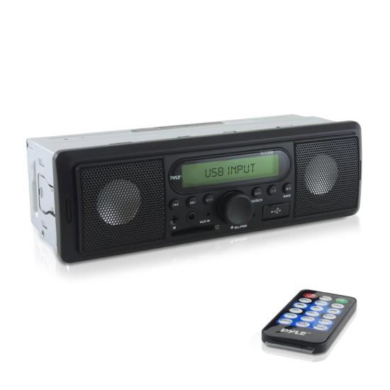 Pyle - PLR36M , On the Road , Headunits - Stereo Receivers , In-Dash Stereo Radio Headunit Receiver, Built-in Speakers, MP3/SD/USB, Aux (3.5mm) Input, AM/FM Radio, Single DIN