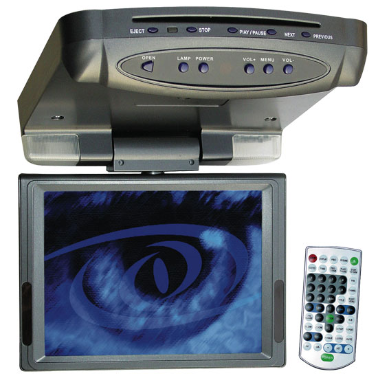 Pyle - PLRD84 , On the Road , Headunits - Stereo Receivers , 8.4'' Roof Mount TFT LCD Color Monitor w/Built-In Multimedia Disc Player