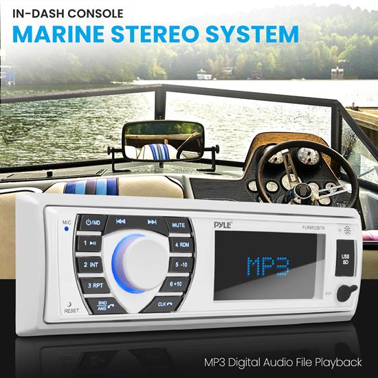 Pyle PLRMR23BTW Marine and Waterproof Headunits Stereo Receivers