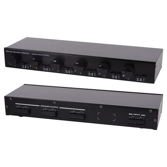 Pyle - PLSHVC612 , Sound and Recording , Home Speakers , 6 Channel High Power Stereo Speaker Selector with Volume Control
