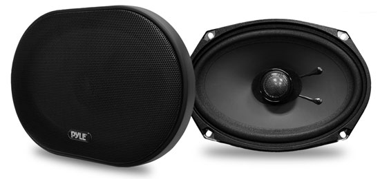 Pyle - PLSL6902 , On the Road , Vehicle Speakers , 6'' x 9'' 240 Watt Slim Mount Two-Way Coaxial Speakers