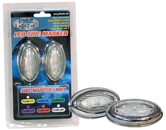 Pyle - PLSML2YL , Musical Instruments , String & Wind Instruments , Pyle Lite Series Yellow LED Side Marker Light