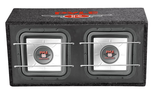 Pyle - PLSQBS102 , On the Road , Subwoofer Enclosures , Dual 10'' 1000 Watts Subwoofer Enclosure 